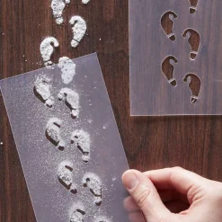 Elf Shaped Christmas Footprint Stencil