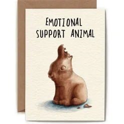 Emotional Support Animal Greetings Card