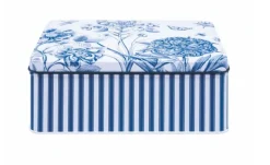 Etchings and Roses Deep Rectangular Tin