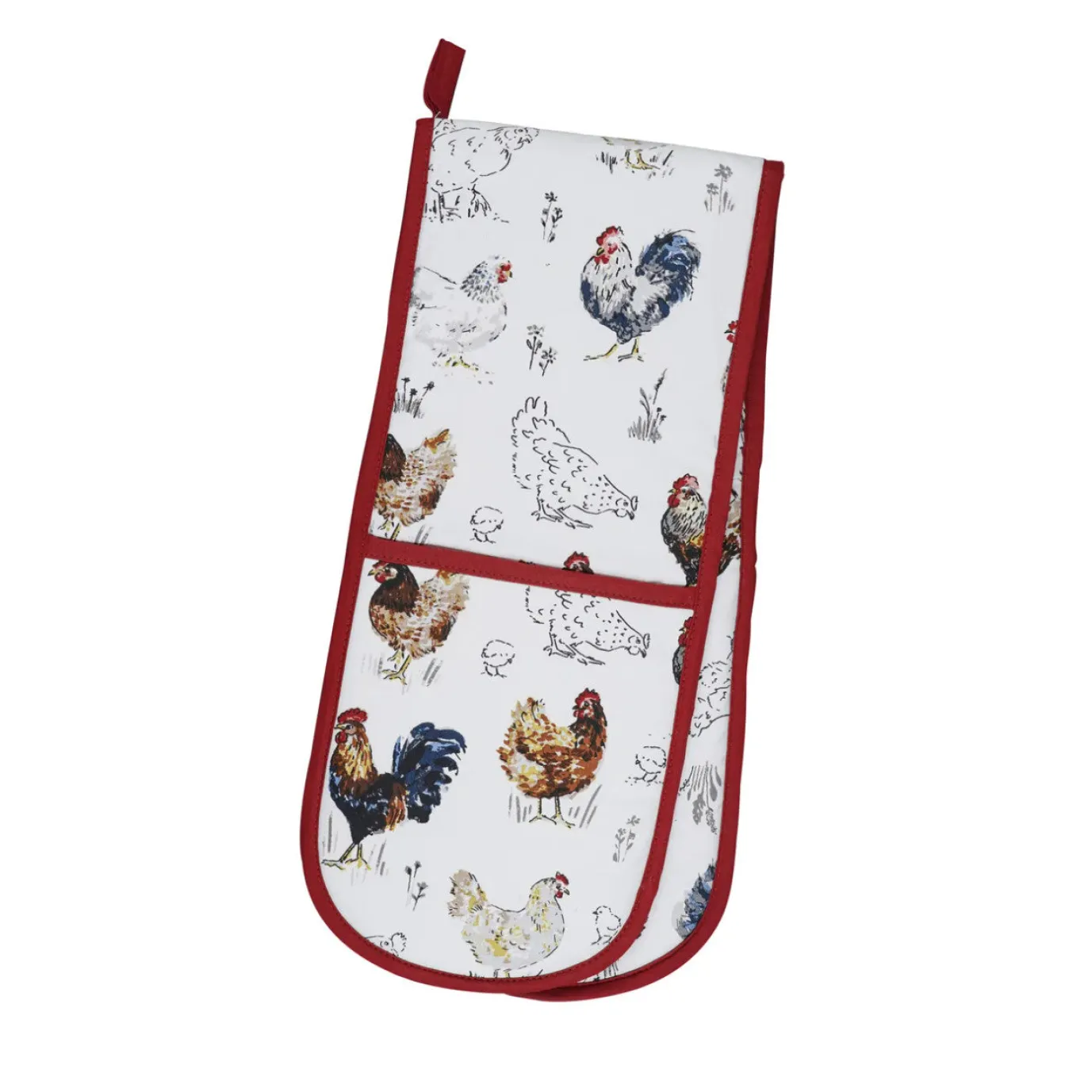 Farm Birds Double Oven Glove