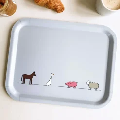 Farm Collection Birch Wood Tray