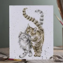 'Feline Good' Cat Greetings Card