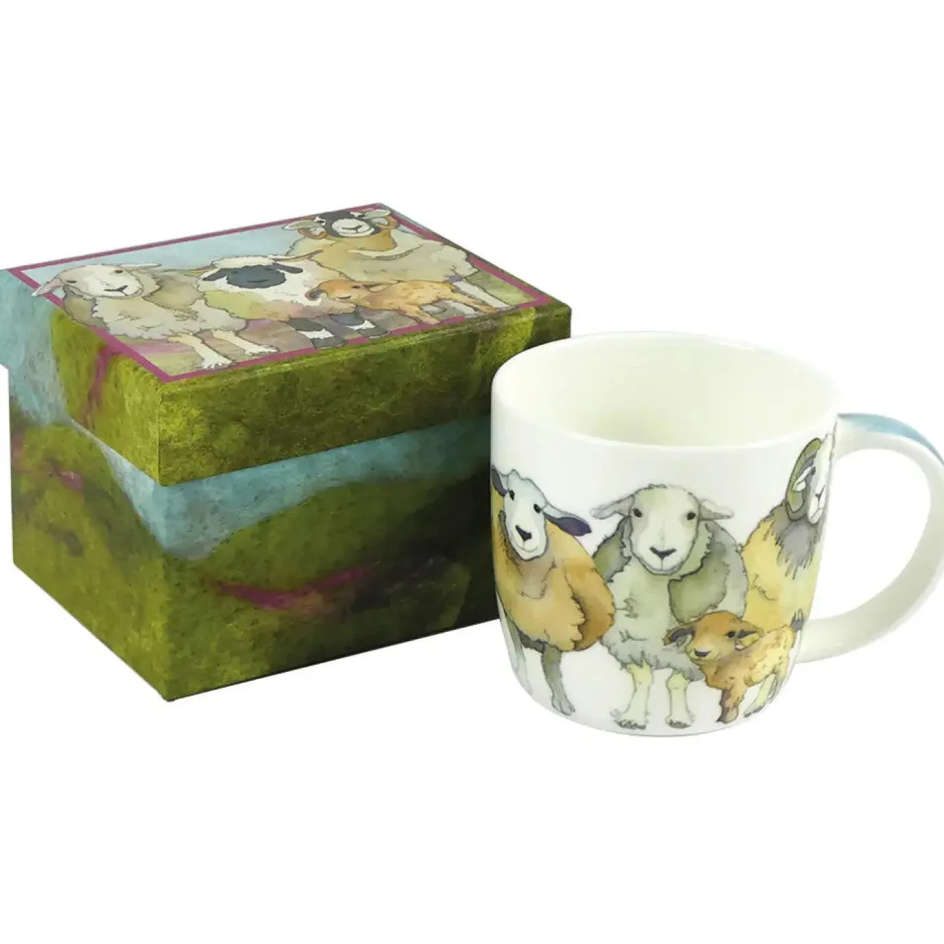 Felted Sheep Bone China Mug (Boxed)