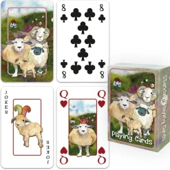 Felted Sheep Playing Cards
