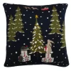 Festive Forest Knitted Statement Pillow