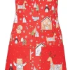 Festive Friends Cotton Apron