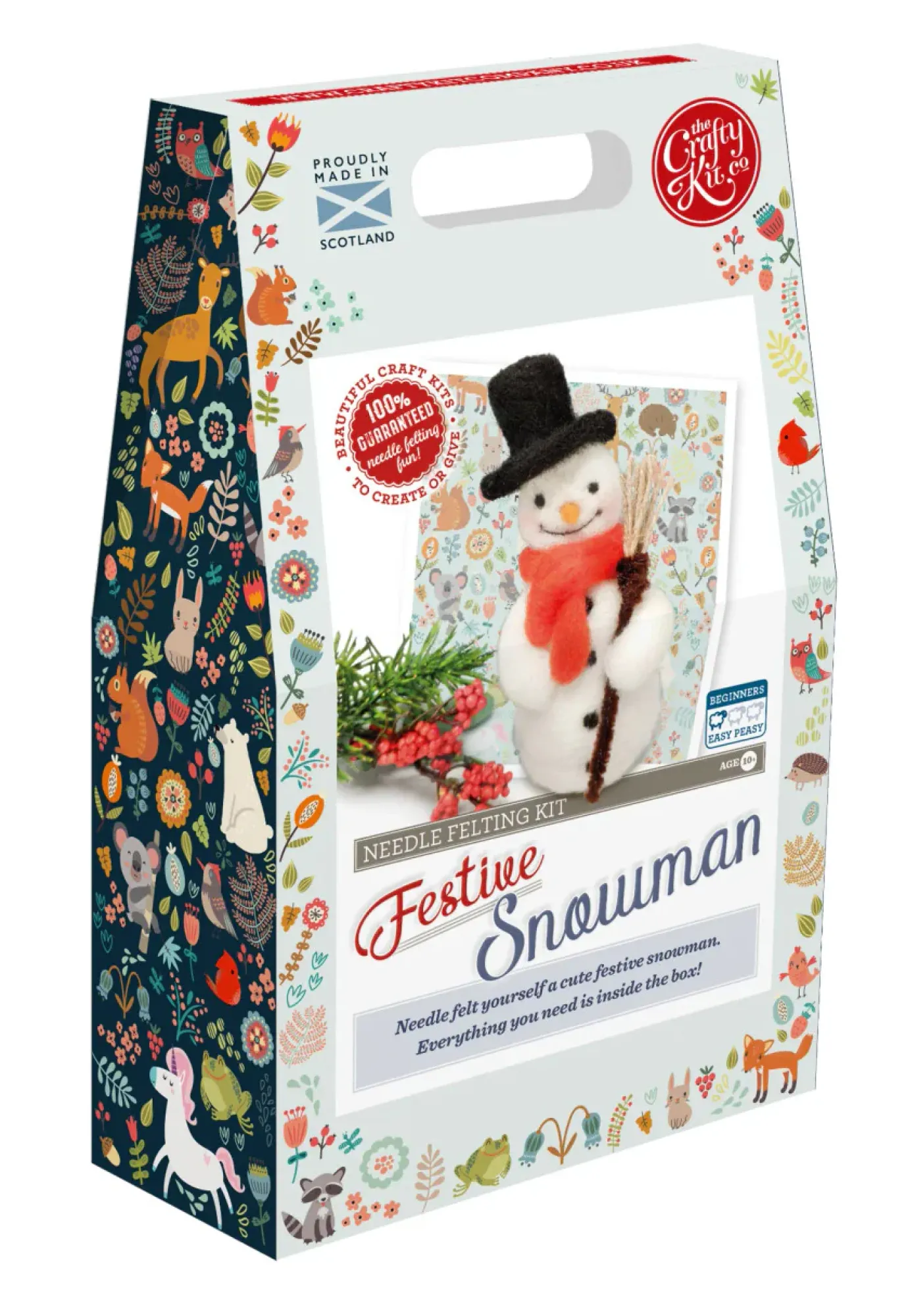 Festive Snowman Needle Felting Kit