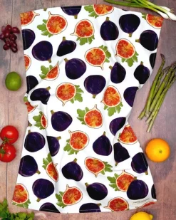 Fig Tea Towel by Corinne Alexander