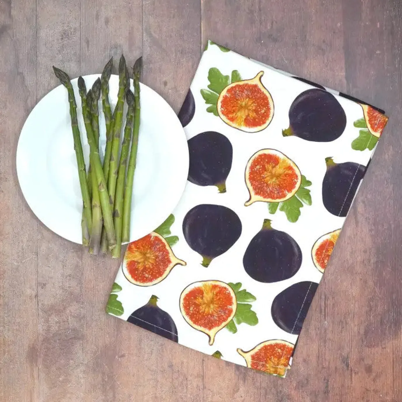 Fig Tea Towel by Corinne Alexander