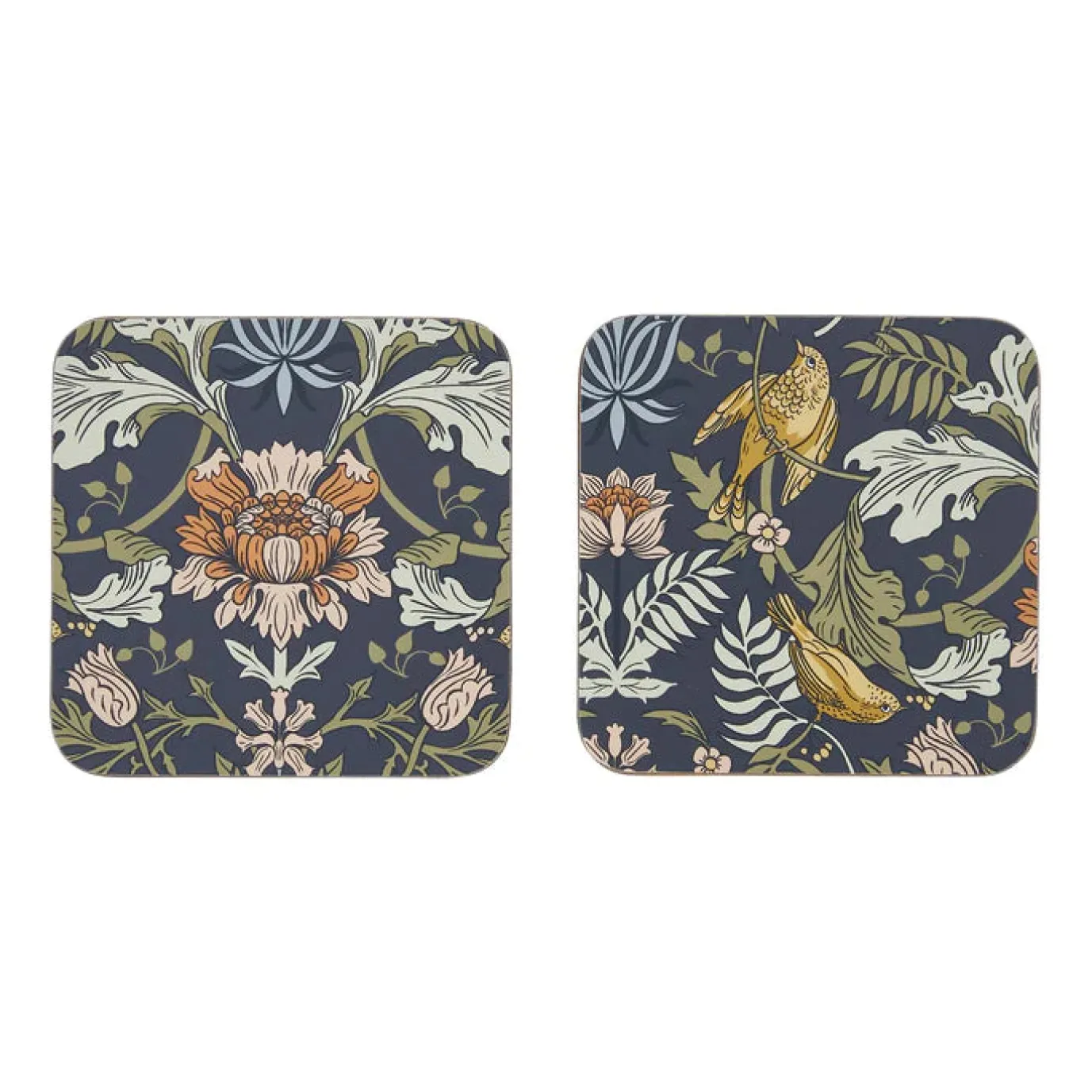 Finch & Flower Coasters - Set of 4
