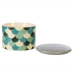 Fired Earth Ceramic Multi Wick Green Tea & Bergamot Tea Candle