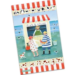 Fish & Chips Tea Towel