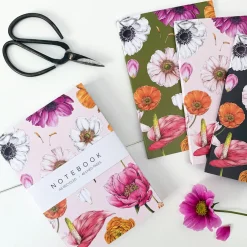 Floral Brights - Set of 3 A6 Notebooks