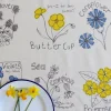 Flowers Tea Towel