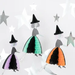 Flying Honeycomb Witch Decorations