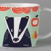 Folkland Badger Mug - Blue
