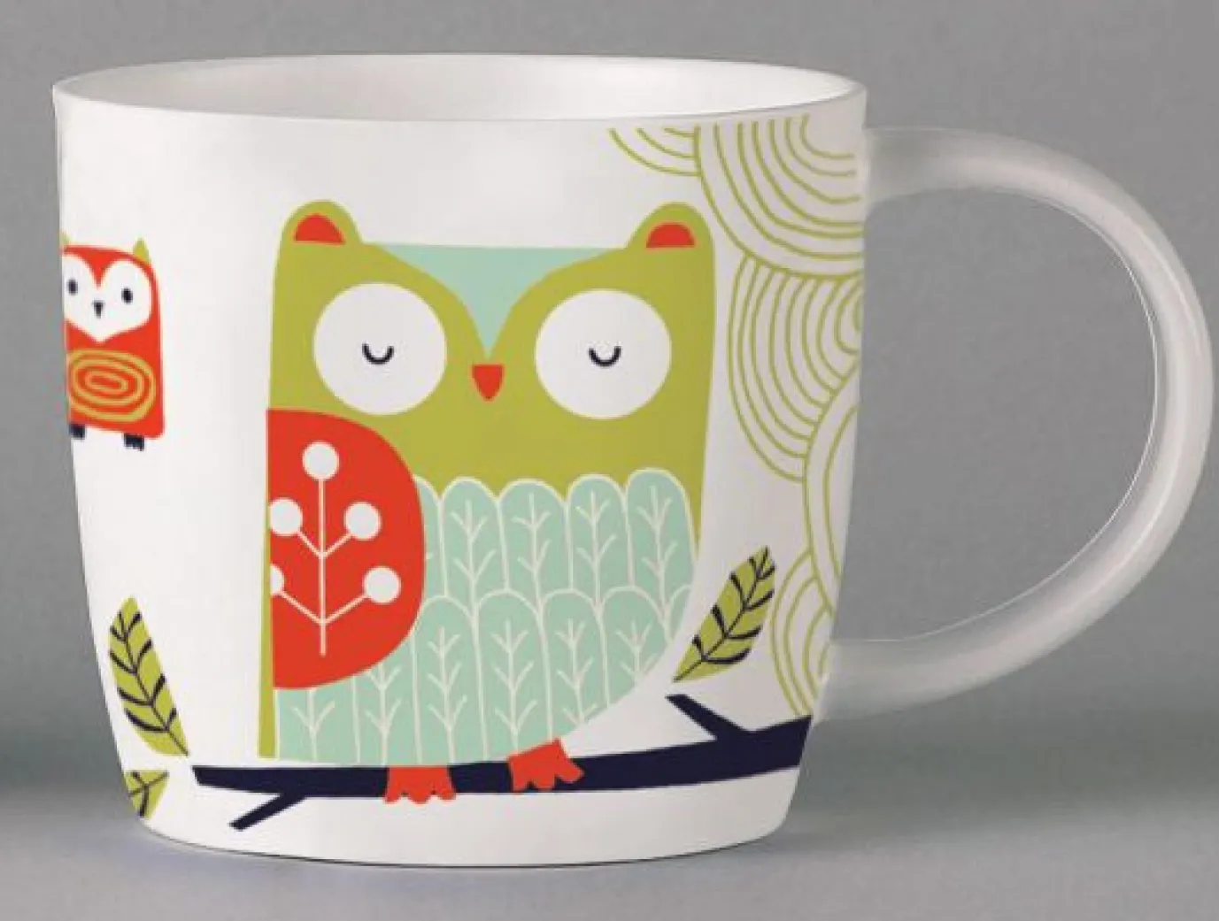 Folkland Barn Owl Mug - White
