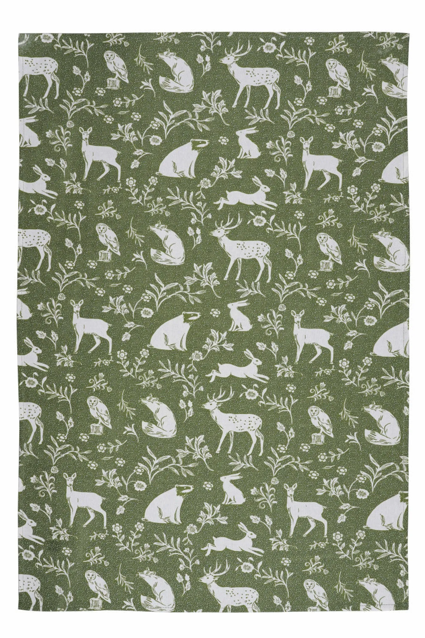 Forest Friends Sage Tea Towel Twin Pack