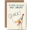 Fowl Language Birthday Card