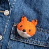 Fox Brooch Felting Kit