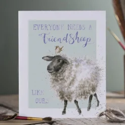 'Friendsheep' Sheep Greetings Card