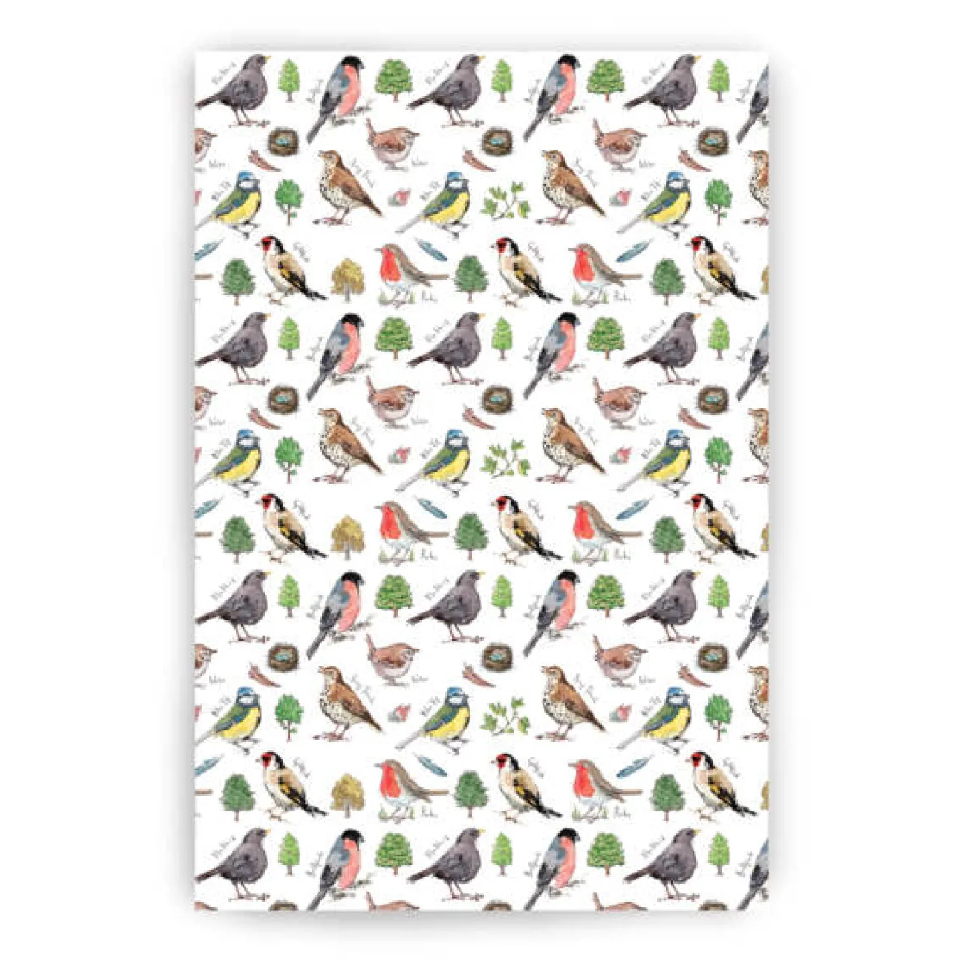 Garden Birdsong Tea Towel