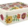 Garden Flowers Deep Rectangular Tin
