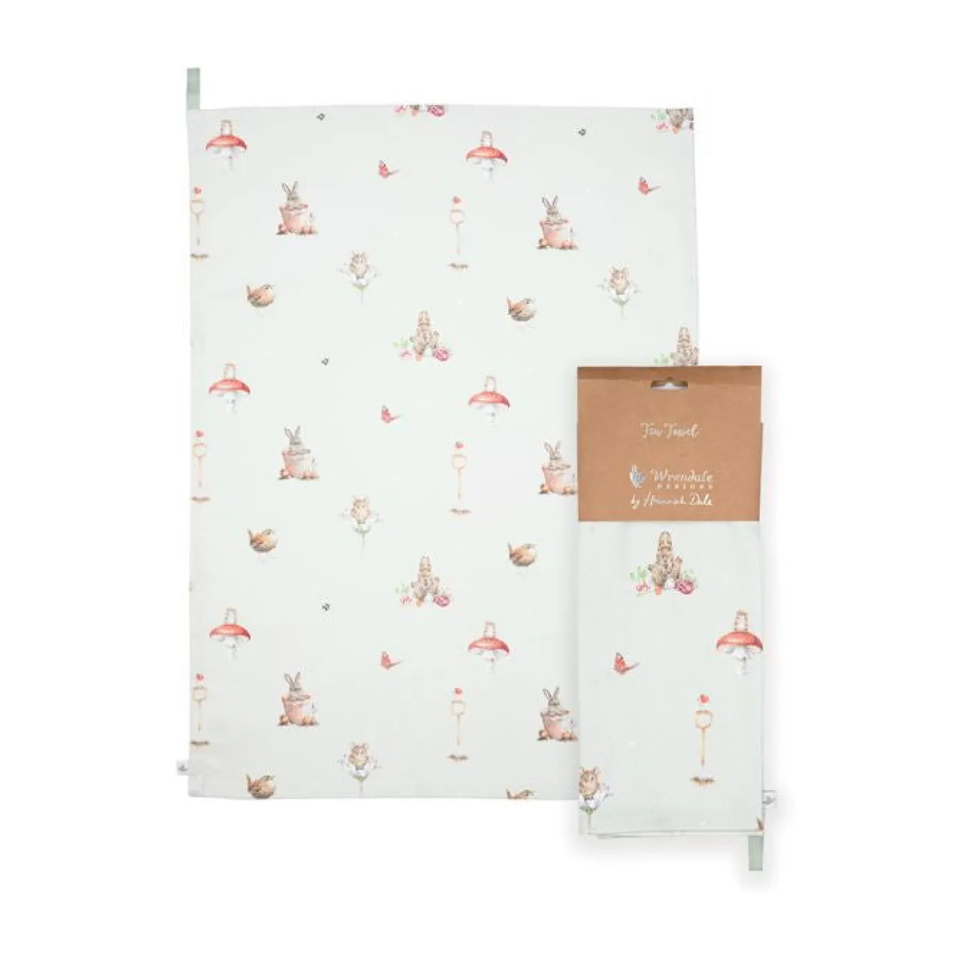 'Garden Friends' Garden Animal Tea Towel