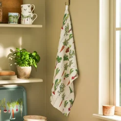 Garden Vegetable Tea Towel by Sophie Allport