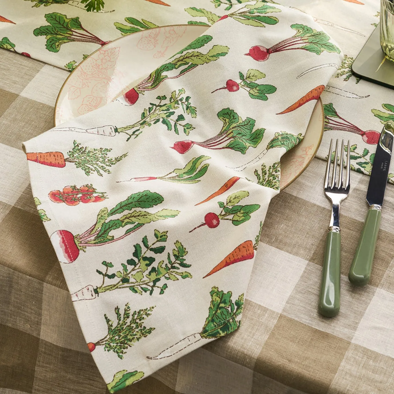 Garden Vegetables Napkins - Set of 4