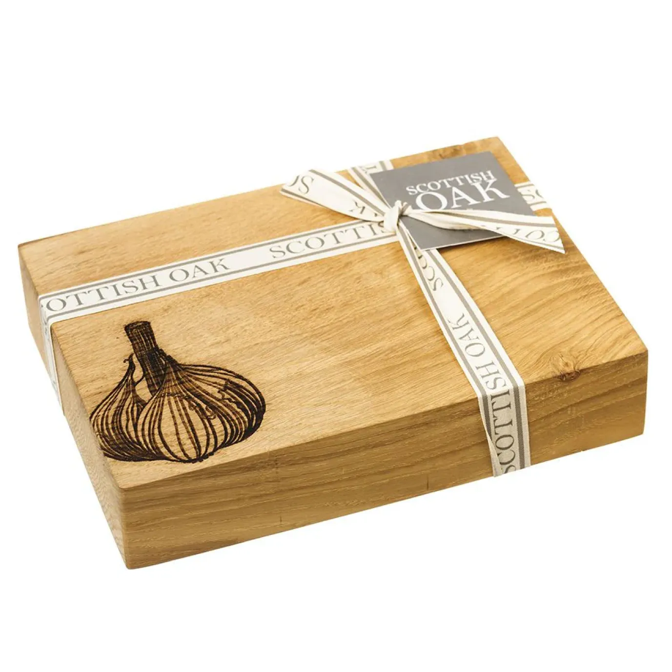 Garlic Oak Chopping Board - 19cm