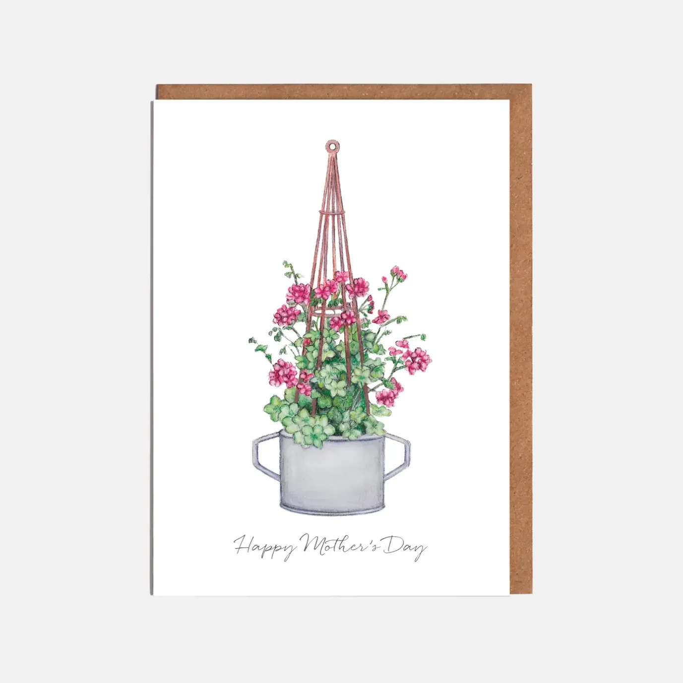 'Geranium' Happy Mother's Day Card