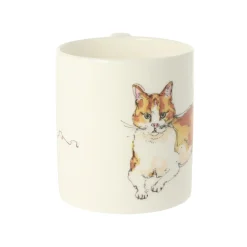 Ginger and White Cat Bone China Mug