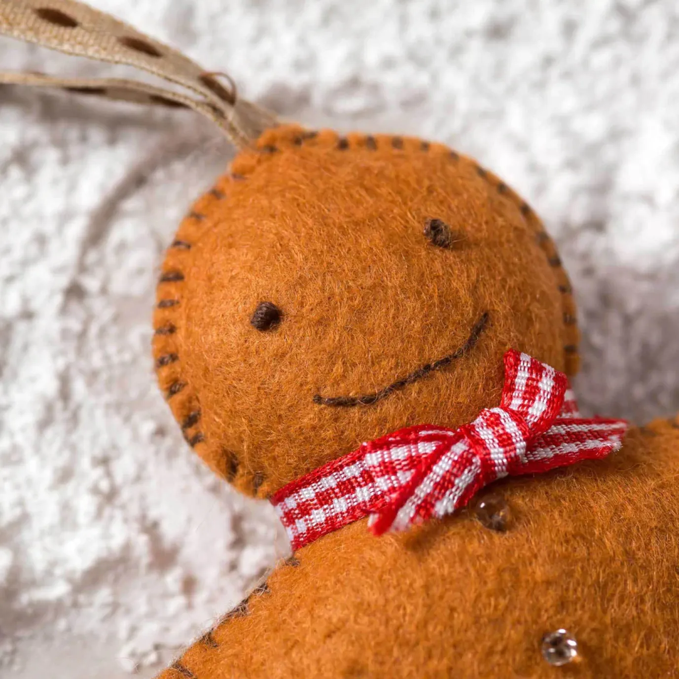 Gingerbread Man Wool Mix Felt Craft Mini Kit