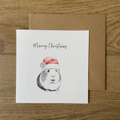 Ginny Guinea Pig Christmas Greetings Card