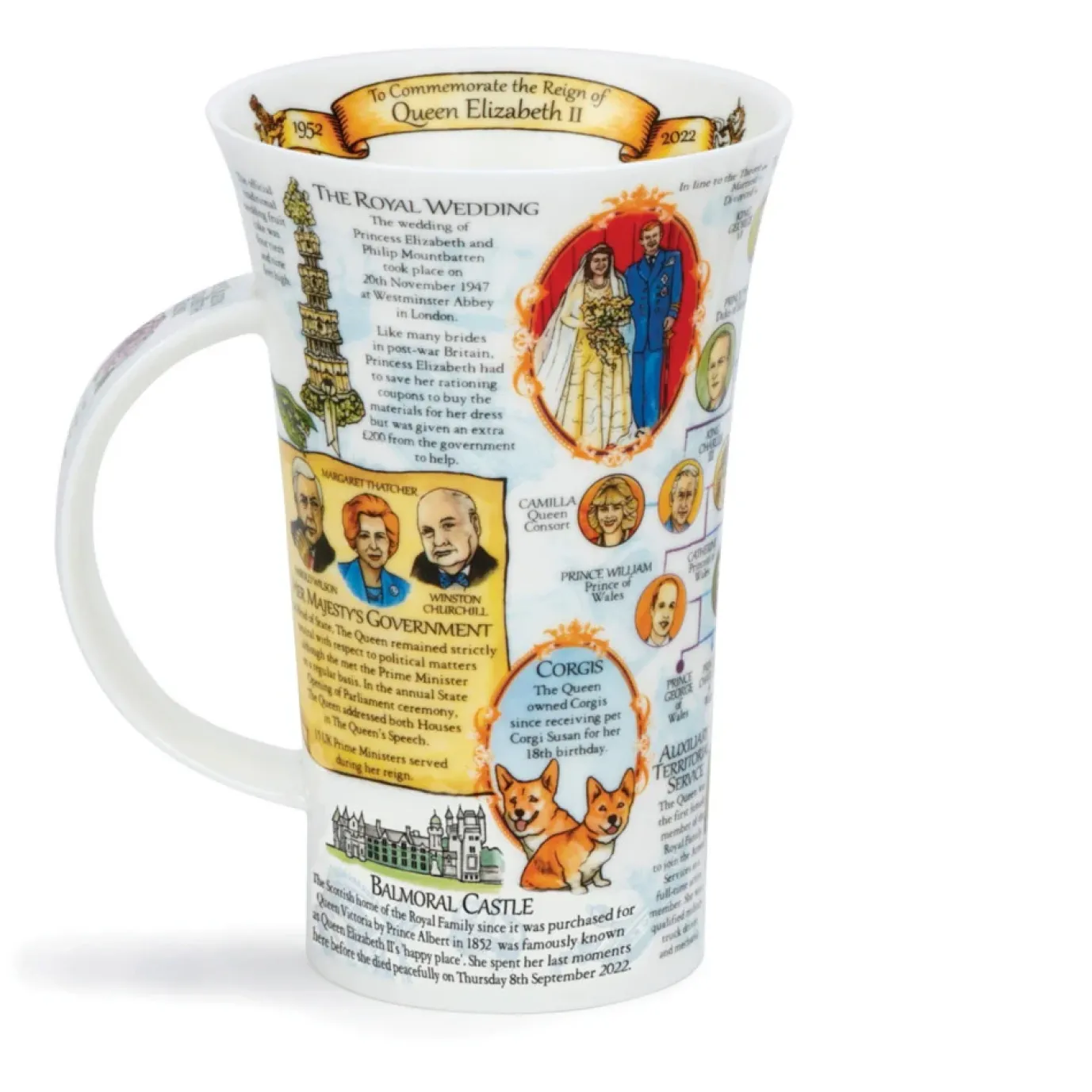Glencoe Life & Reign of Queen Elizabeth II Mug
