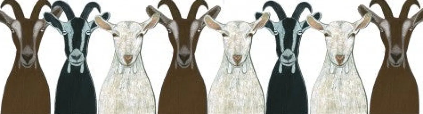 Goats Mug by Moorland Pottery