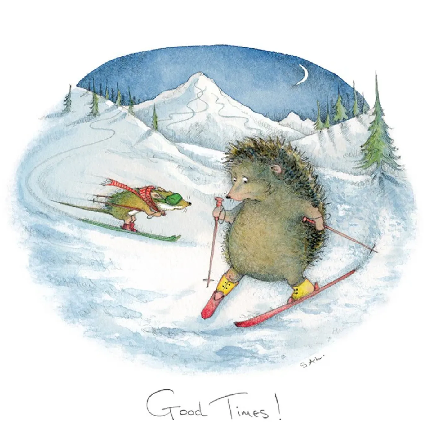 Good Times Winter Greeting Card