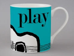 Graphic Guitar Mug - Blue