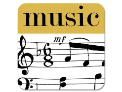 Graphic Music Coaster