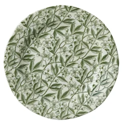 Green Prunus Dinner Plate 10 1/2 in (26.5cm)