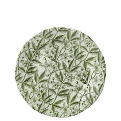 Green Prunus Plate 8 1/2 in (21.5cm)