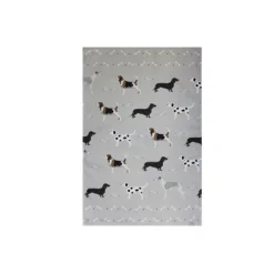Grey Dogs Cotton Tea Towel