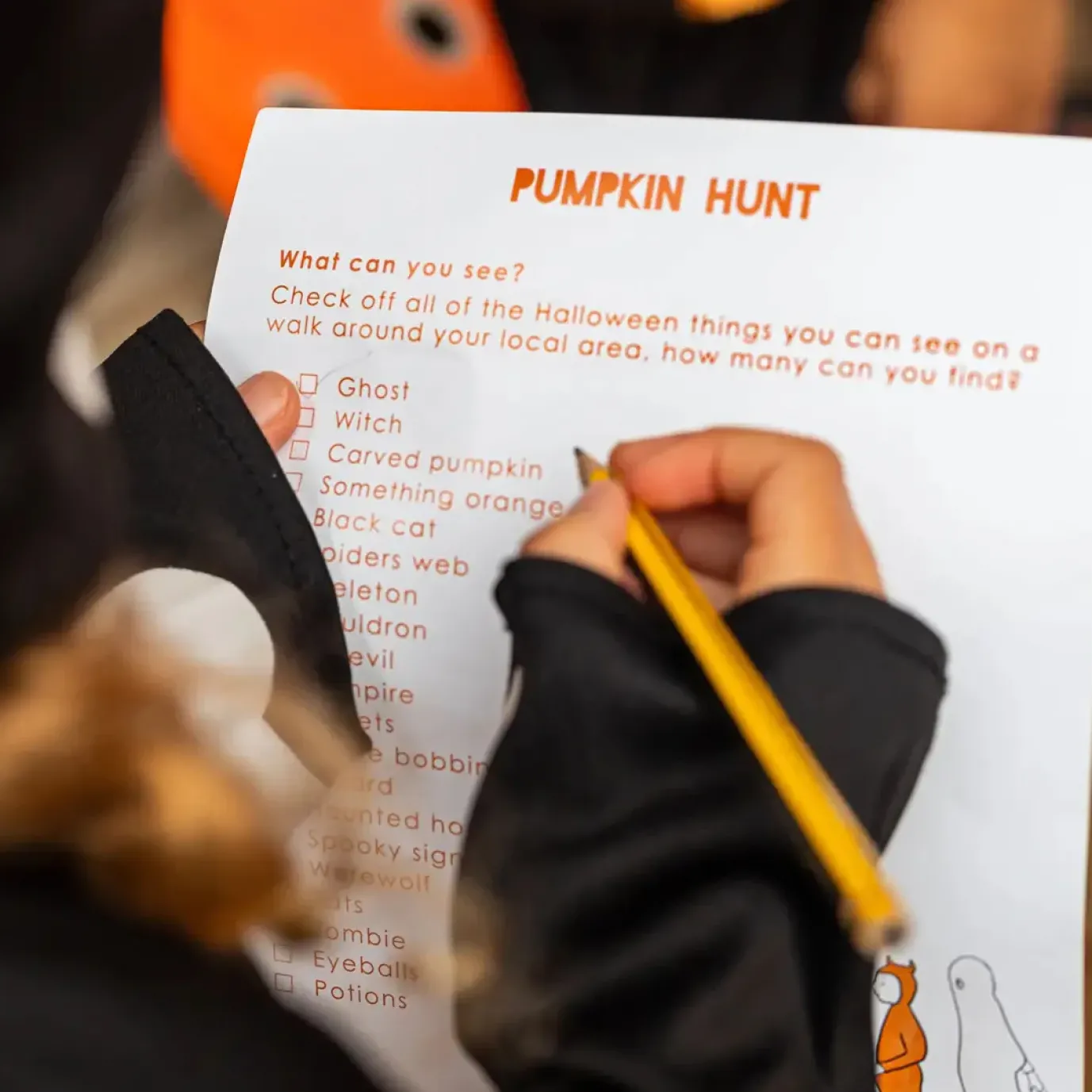 Halloween Scavenger Hunt Game