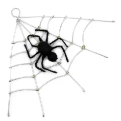 Halloween Spider's Wire Web Felt Decoration