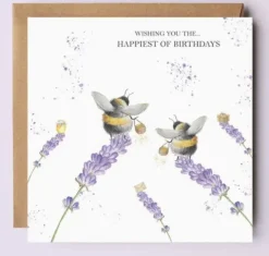 'Happiest of Birthdays' Busy Bee Birthday Card