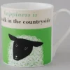 Happiness Sheep Green Mug
