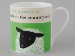 Happiness Sheep Green Mug