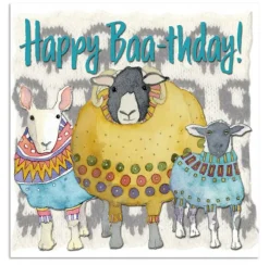 Happy Baa-thday Greetings Card