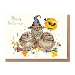 'Happy Owl-O-Ween' Greeting Card